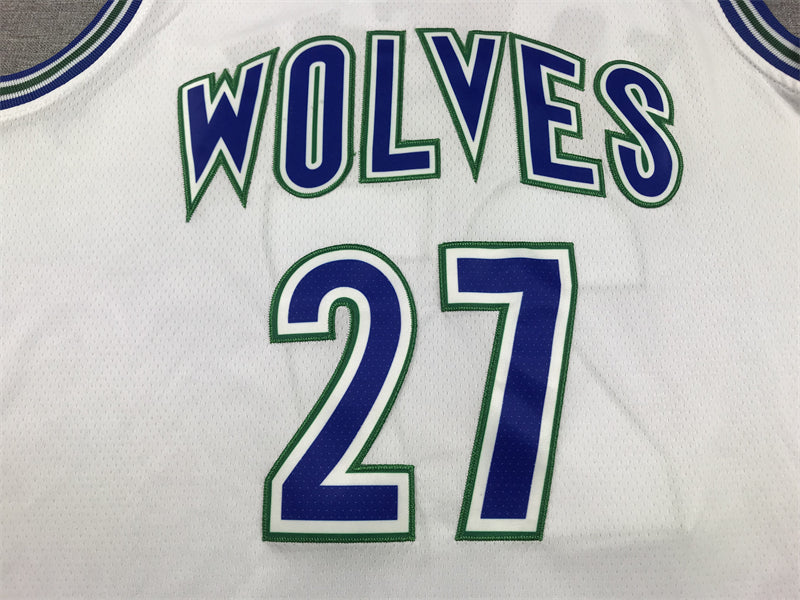 Men's Minnesota Timberwolves Rudy Gobert #27 White Swingman Player Jersey