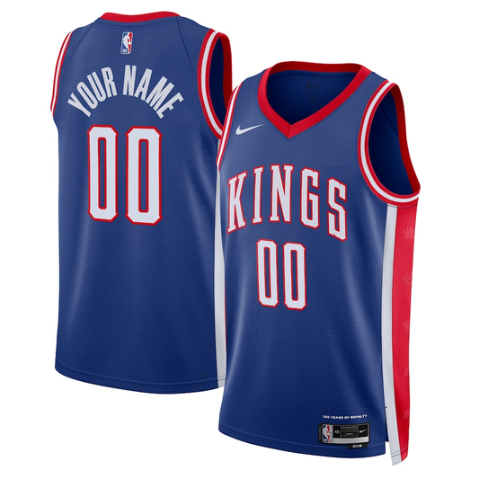 Men's Sacramento Kings Blue 2024/25 Custom Swingman Jersey - City Edition