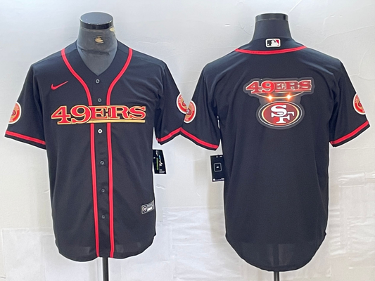 Men's San Francisco 49ers Black Joint Edition Game Jersey