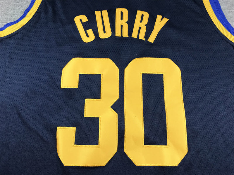 Men's Golden State Warriors Stephen Curry #30 Navy Swingman Jersey - Statement Edition