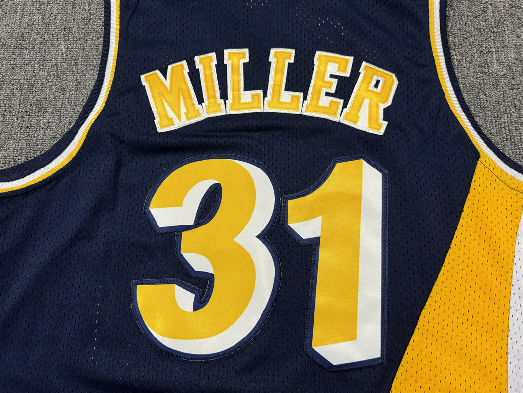 Men's Indiana Pacers Reggie Miller #31 Navy Replica Jersey