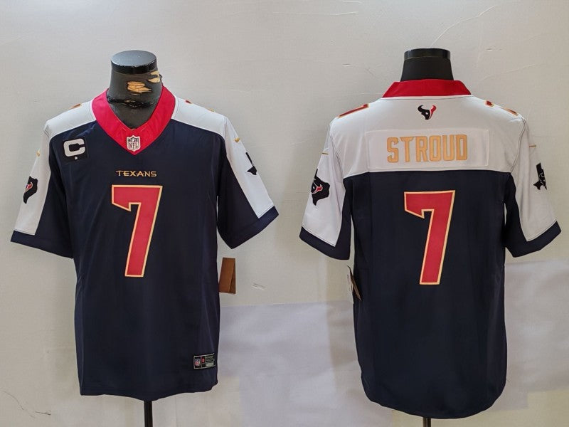 Men's Houston Texans C.J. Stroud #7 Navy Player Game Jersey