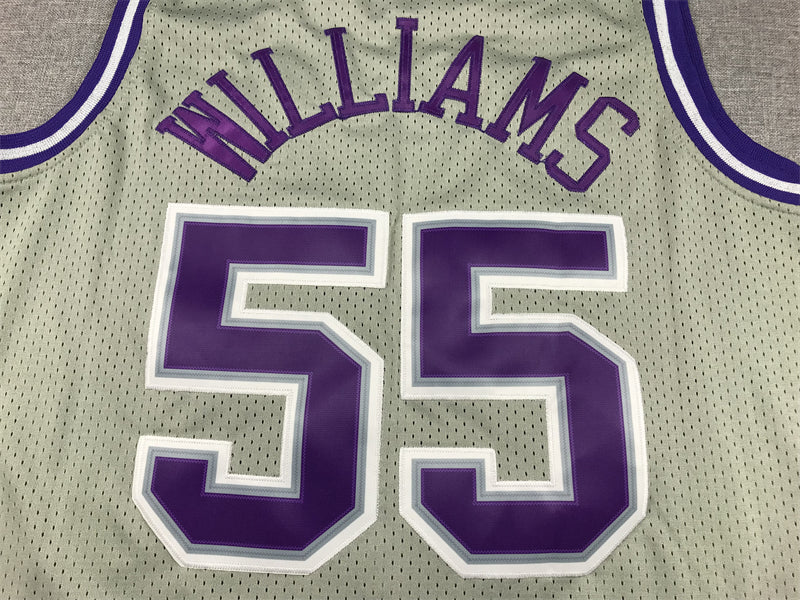 Men's Sacramento Kings Jason Williams #55 Gray 2000/01 Hardwood Classics Swingman Jersey