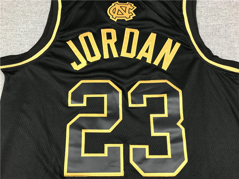 Men's North Carolina Tar Heels Michael Jordan #23 Black Swingman Jersey