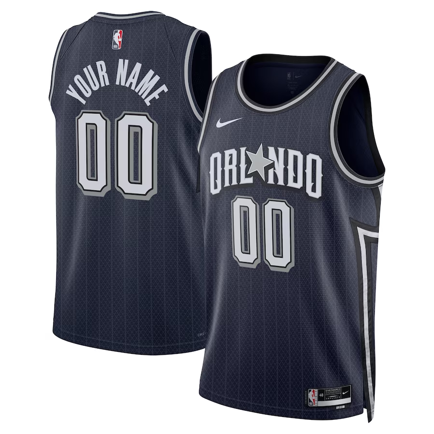 Men's Orlando Magic Navy 2023/24 Custom Swingman Jersey - City Edition