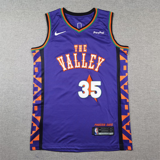 Men's Phoenix Suns Kevin Durant #35 Purple 2024/25 Swingman Player Jersey - City Edition