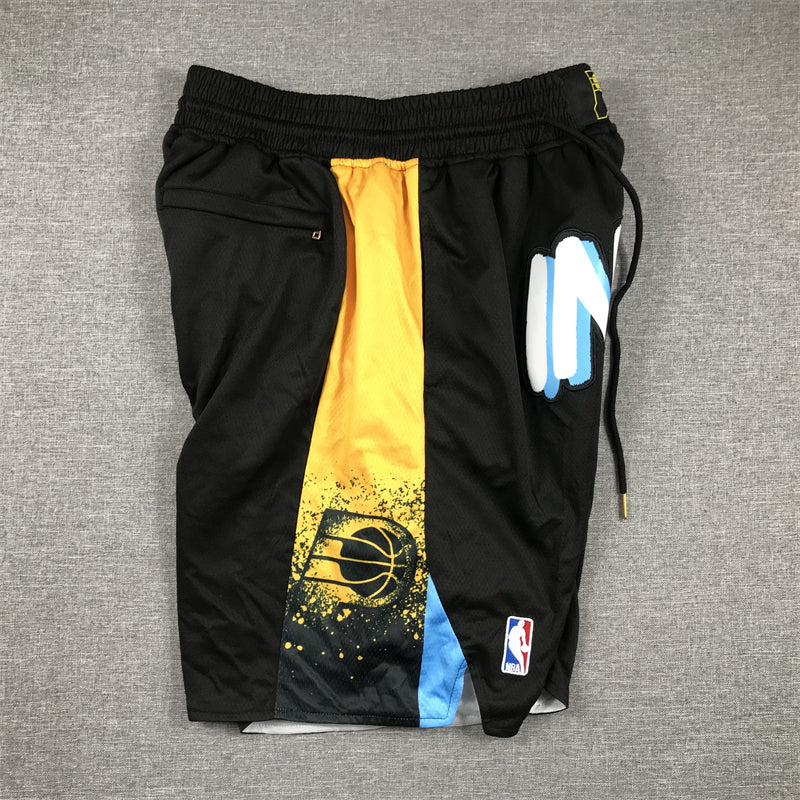 Men's Indiana Pacers Black 2023/24 City Edition Pocket shorts