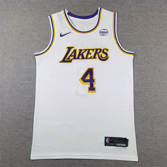 Men's Los Angeles Lakers Dalton Knecht #4 White Swingman Jersey - Association Edition