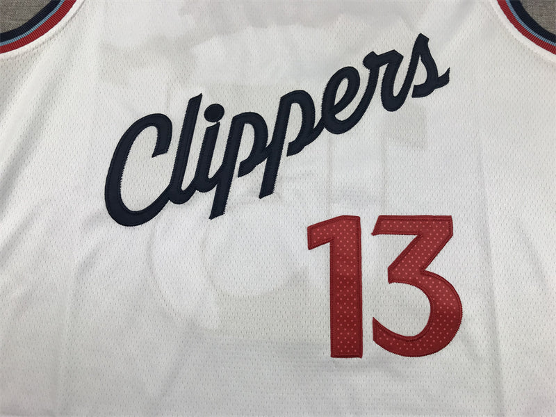 Men's LA Clippers Paul George #13 White Swingman Jersey