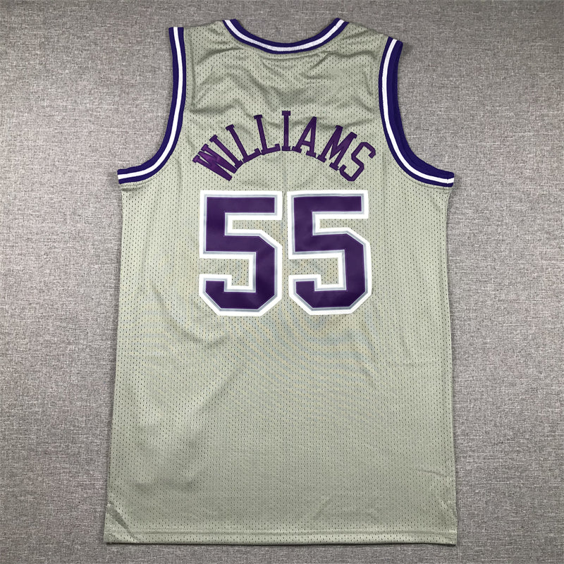 Men's Sacramento Kings Jason Williams #55 Gray 2000/01 Hardwood Classics Swingman Jersey