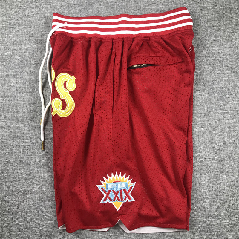 Men's San Francisco 49ers Scarlet Pocket Shorts