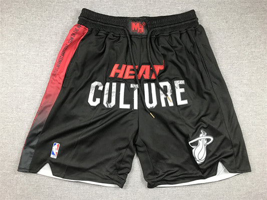 Men's Miami Heat Black 2023/24 Pocket Shorts City Edition