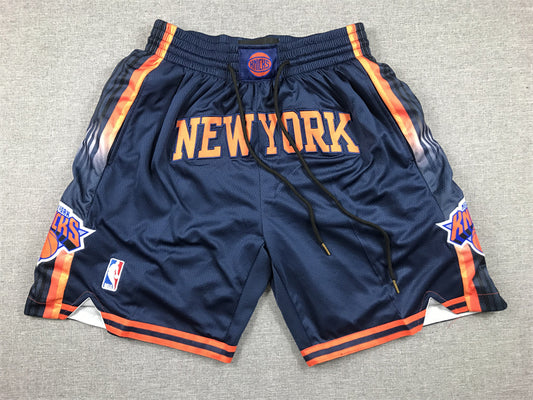 Men's New York Knicks Navy Statement Edition Pocket Shorts