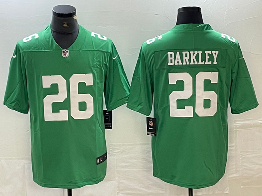 Men's Philadelphia Eagles Saquon Barkley #26 Kelly Green Player Jersey