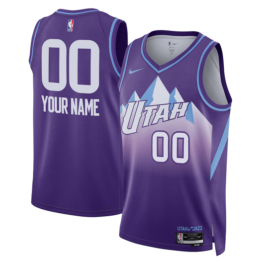 Men's Utah Jazz Purple 2024/25 Custom Swingman Jersey - City Edition