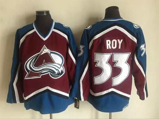 Men's Colorado Avalanche Patrick Roy #33 Maroon Player Jersey