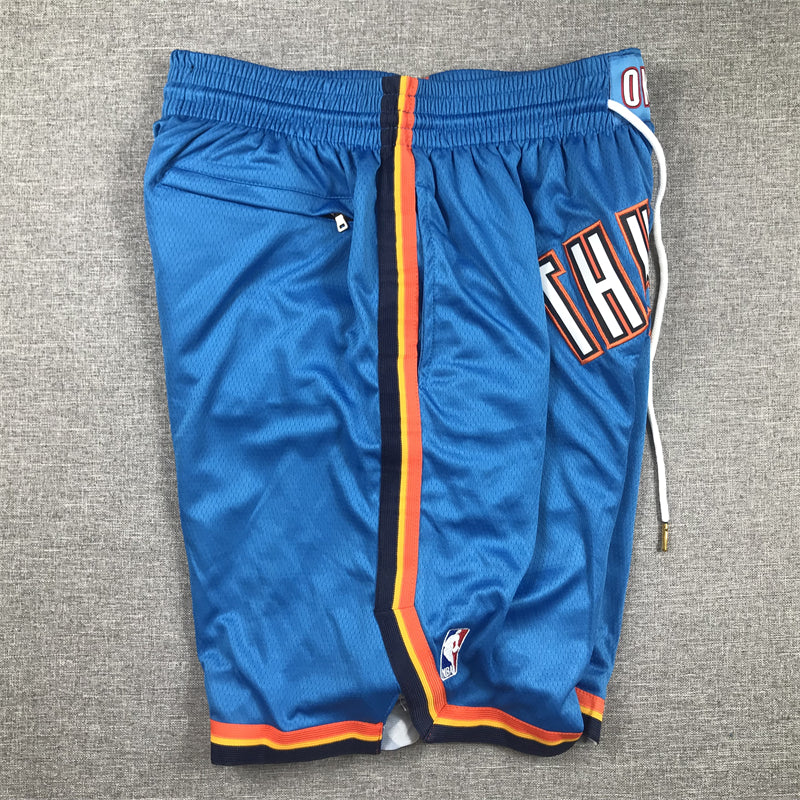 Men's Oklahoma City Thunder Blue Icon Edition Pocket Shorts