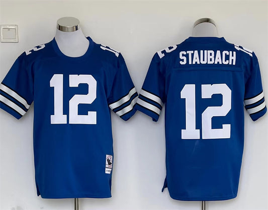 Men's Dallas Cowboys Roger Staubach Mitchell & Ness Blue Legacy Replica Jersey