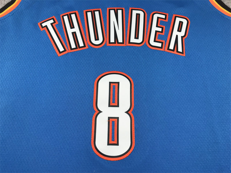 Men's Oklahoma City Thunder Jalen Williams #8 Blue Swingman Jersey - Icon Edition