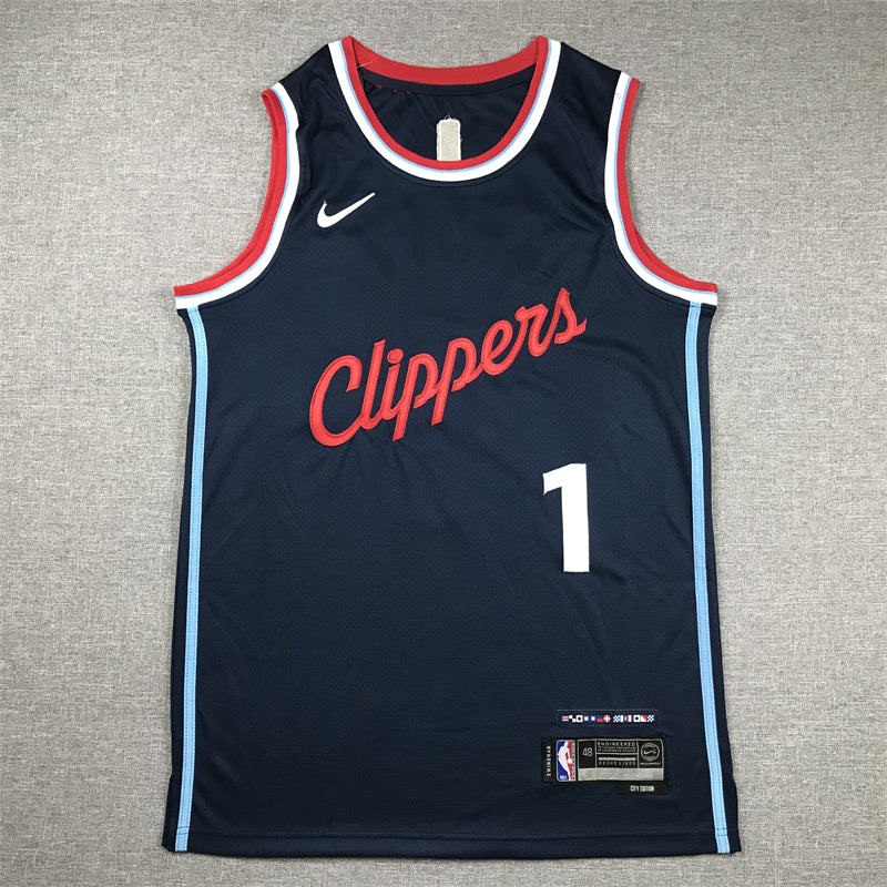 Men's LA Clippers James Harden #1 Navy Swingman Player Jersey