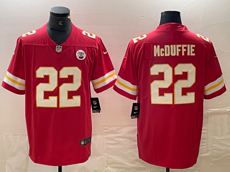 Men's Kansas City Chiefs Trent McDuffie #22 Red Game Player Jersey