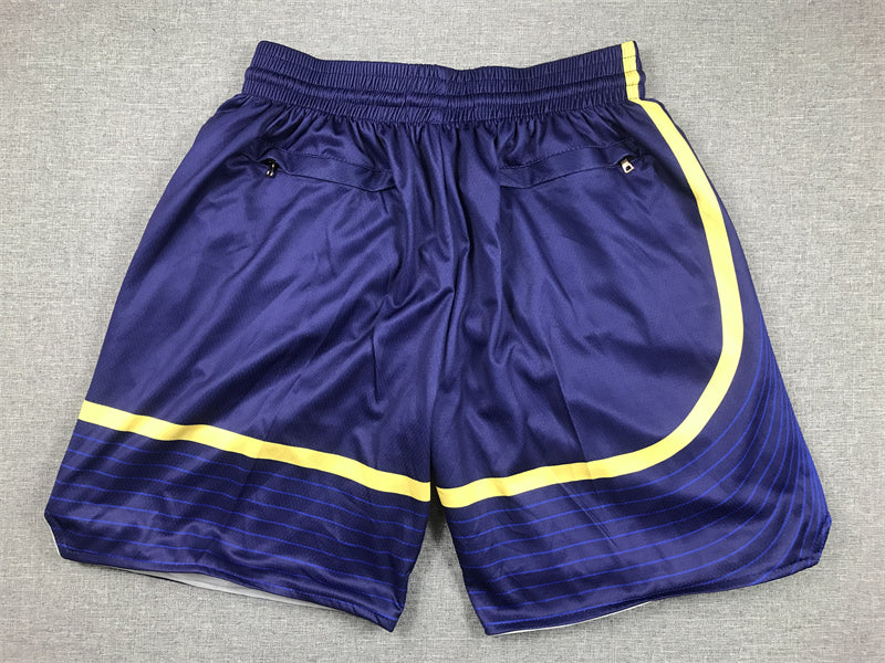 Men's Golden State Warriors Navy Statement Edition Pocket Shorts