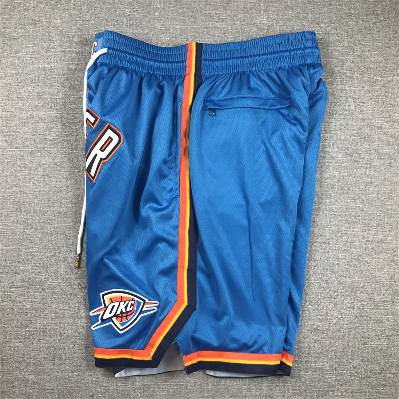 Men's Oklahoma City Thunder Blue Icon Edition Pocket Shorts