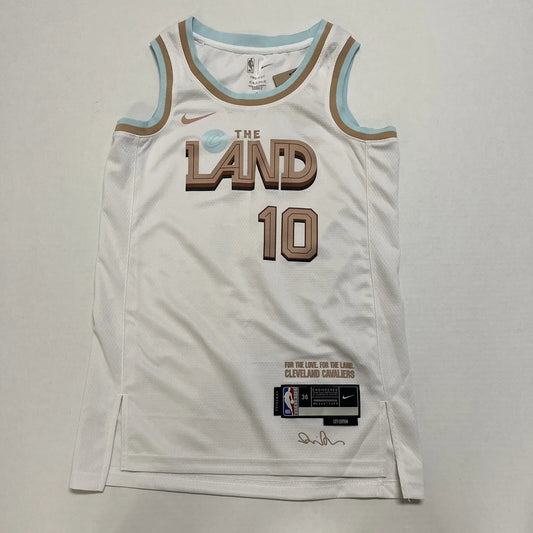 Men's Cleveland Cavaliers Darius Garland #10 White Swingman Jersey - City Edition