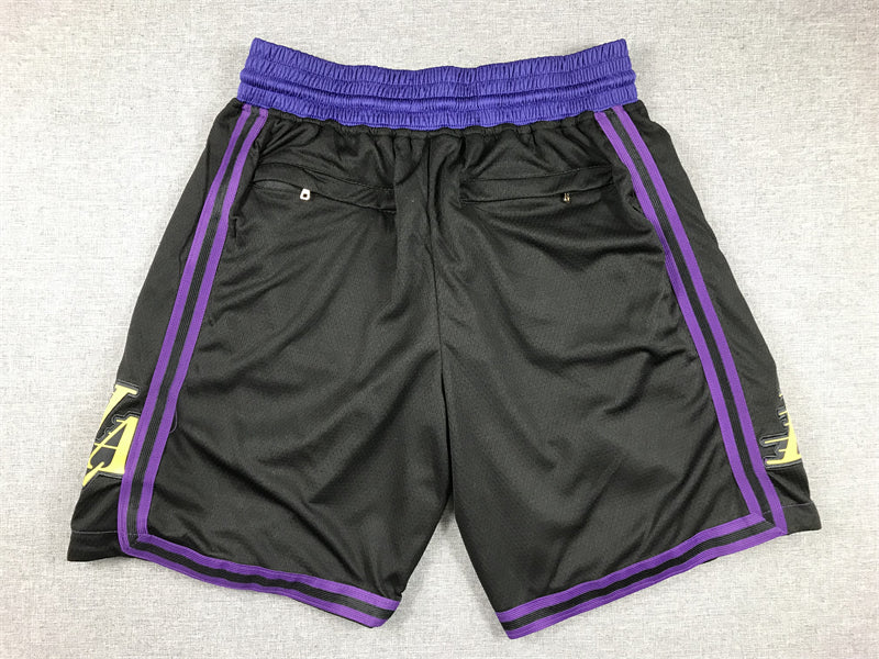 Men's Los Angeles Lakers Black 2023/24 Pocket Shorts City Edition