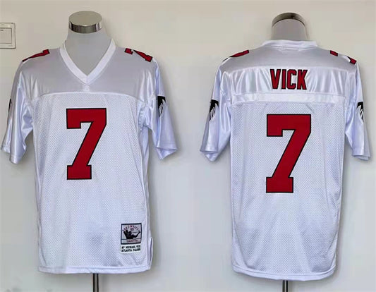 Men's Atlanta Falcons Michael Vick Mitchell & Ness White Legacy Replica Jersey