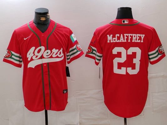 Men's San Francisco 49ers Christian McCaffrey #23 Scarlet Player Game Jersey