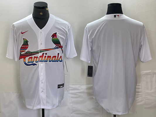 Men's St. Louis Cardinals White Alternate Replica Blank Jersey