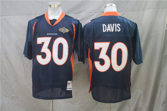 Men's Denver Broncos Terrell Davis Mitchell & Ness Navy Legacy Replica Jersey