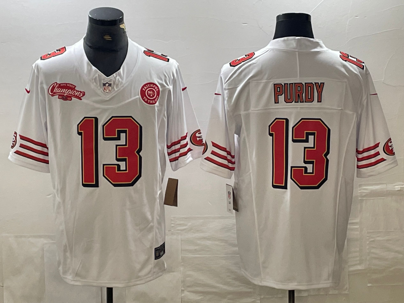 Men's San Francisco 49ers Brock Purdy White Game Player Jersey