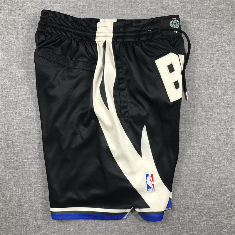 Men's Milwaukee Bucks Black Statement Edition Pocket Shorts