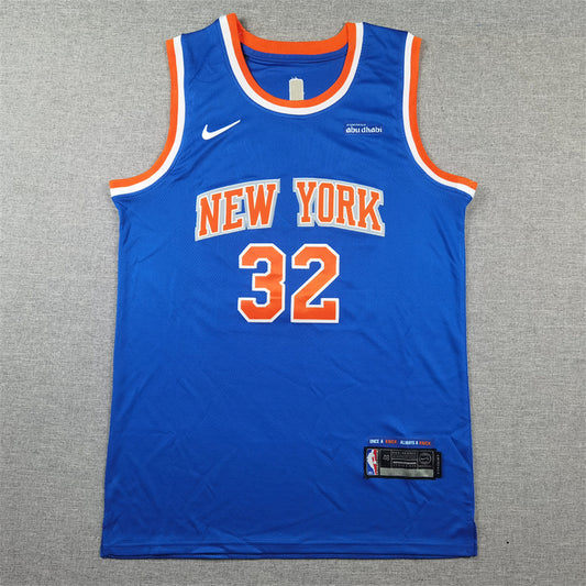 Men's New York Knicks Karl-Anthony Towns #32 Blue Swingman Jersey - Icon Edition