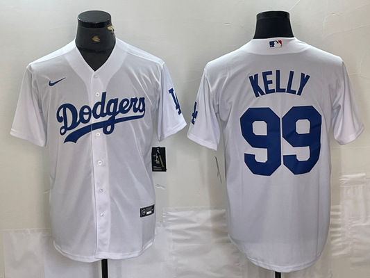 Men's Los Angeles Dodgers Joe Kelly #99 White Replica Player Jersey