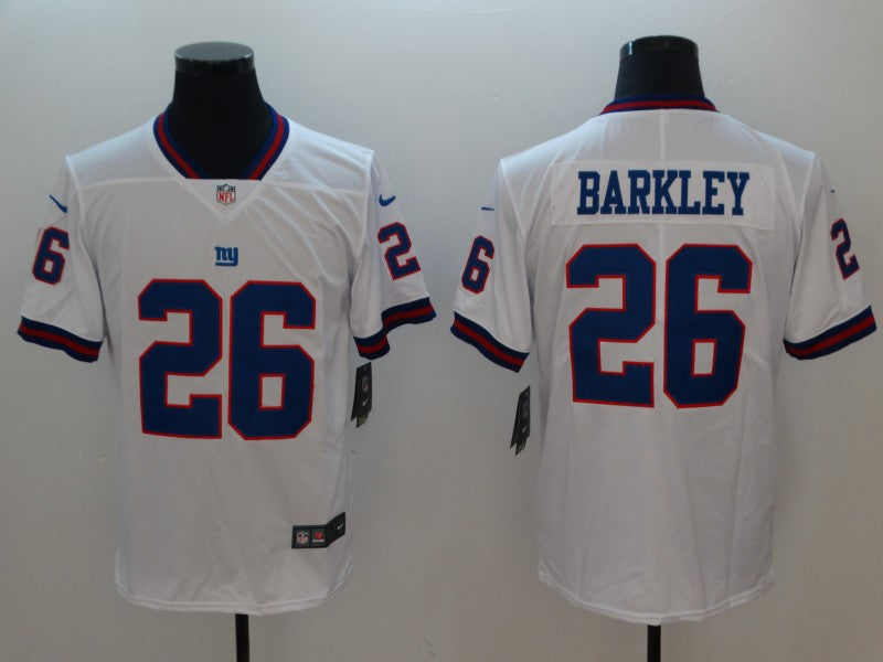 Men's New York Giants Saquon Barkley #26 White Player Fashion Jersey