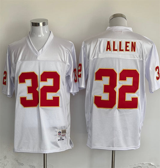 Men's Kansas City Chiefs Marcus Allen Mitchell & Ness White Legacy Replica Jersey