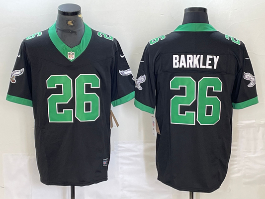 Men's Philadelphia Eagles Saquon Barkley #26 Black Vapor F.U.S.E. Limited Player Jersey