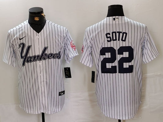 Men's New York Yankees Juan Soto White Replica Player Jersey