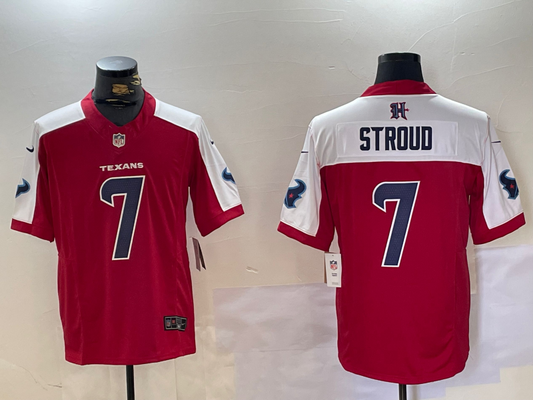 Men's Houston Texans C.J. Stroud #7 Red Player Game Jersey