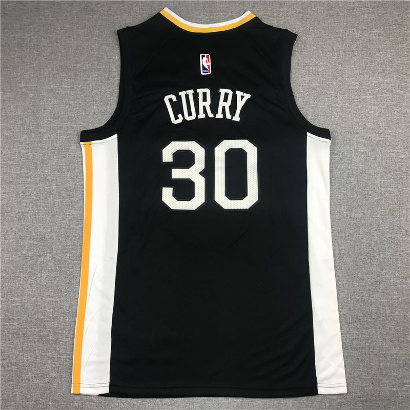 Men's Golden State Warriors Stephen Curry #30 Black Fast Break Replica Jersey