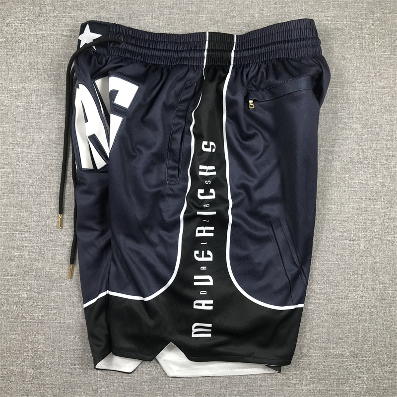 Men's Dallas Mavericks Navy Statement Edition Pocket Shorts