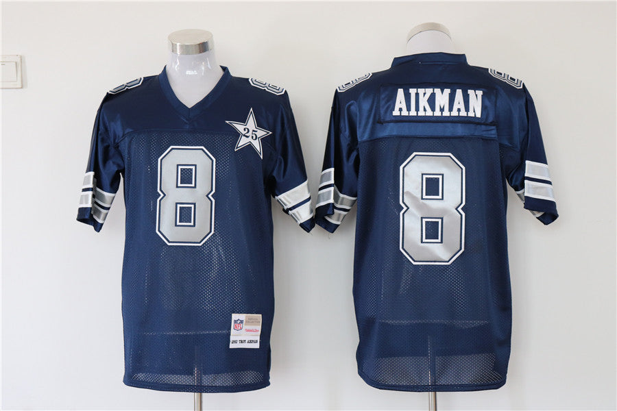 Men's Dallas Cowboys Troy Aikman Mitchell & Ness Navy Legacy Replica Jersey