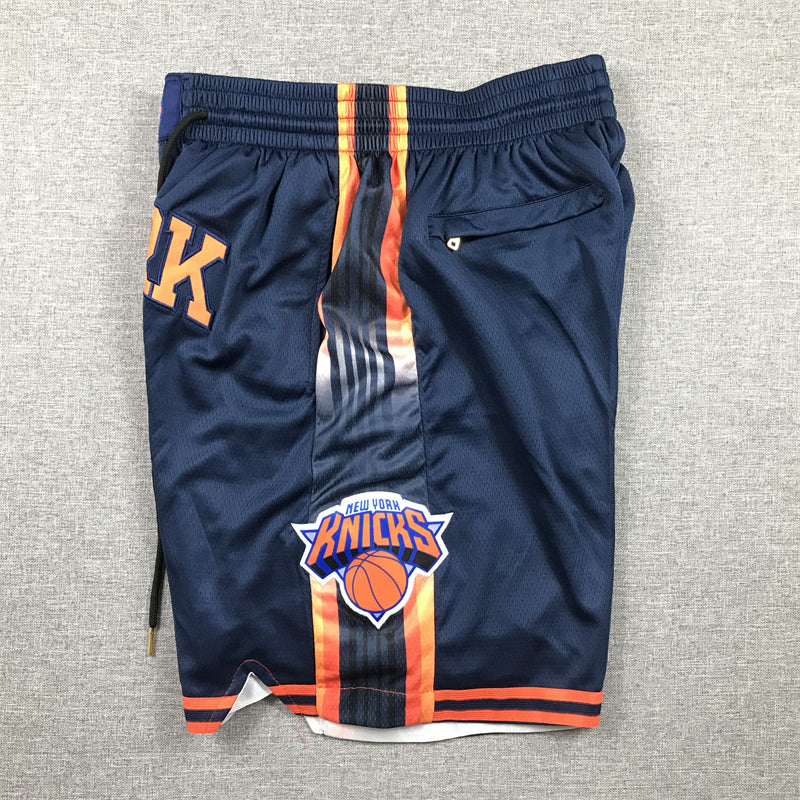 Men's New York Knicks Navy Statement Edition Pocket Shorts