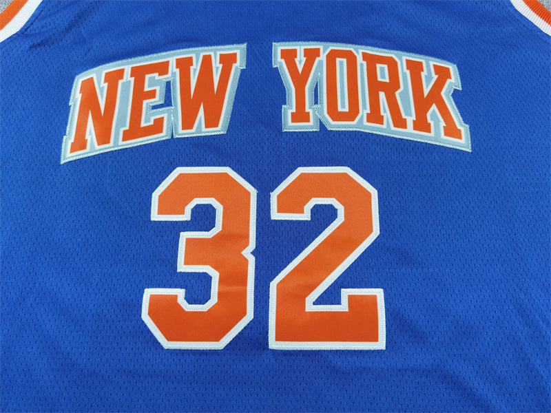 Men's New York Knicks Karl-Anthony Towns #32 Blue Swingman Jersey - Icon Edition