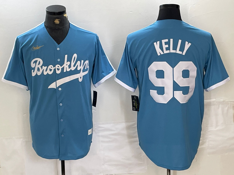 Men's Los Angeles Dodgers Joe Kelly #99 Light Blue Alternate Cooperstown Collection Player Jersey