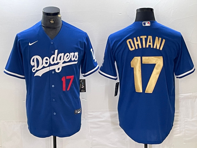 Men's Los Angeles Dodgers Shohei Ohtani Blue Game Player Jersey