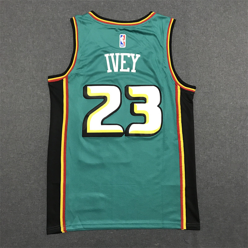 Men's Detroit Pistons Jaden Ivey #23 Green Swingman Jersey